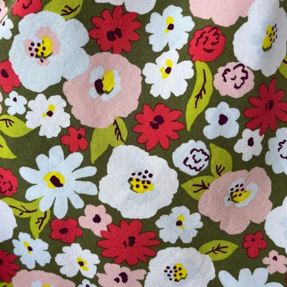 •Cat & Jack• Girls Short Sleeve Floral Peasant Top - Size Medium (7/8) - Picture 4 of 7